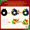 36Pcs Christmas Crafts Scratch Art for Kids, Rainbow Scratch Paper Christmas Ornaments Crafts Christmas Party Favors Toys Xmas Tree Ornaments Hanging Craft Art Kits